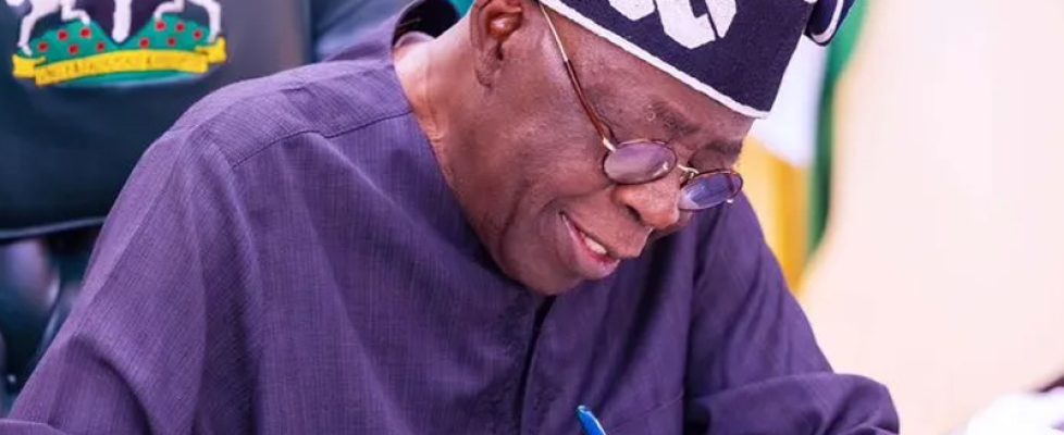 Tinubu signs